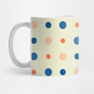 Blue and orange dots Mug
